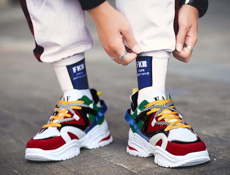Trendy Colorful Flat Sneakers for Women (Dad Shoes)